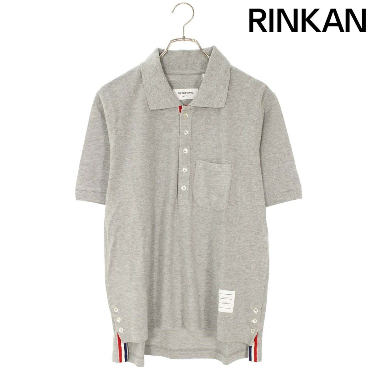 トムブラウン 01101C5001 トリコロールテープコットン半袖ポロシャツ メンズ 3