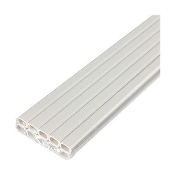 （まとめ）ELPA テープ付ABSモール 1号1m ミルキー M-T1110P（M）1パック（10本）
