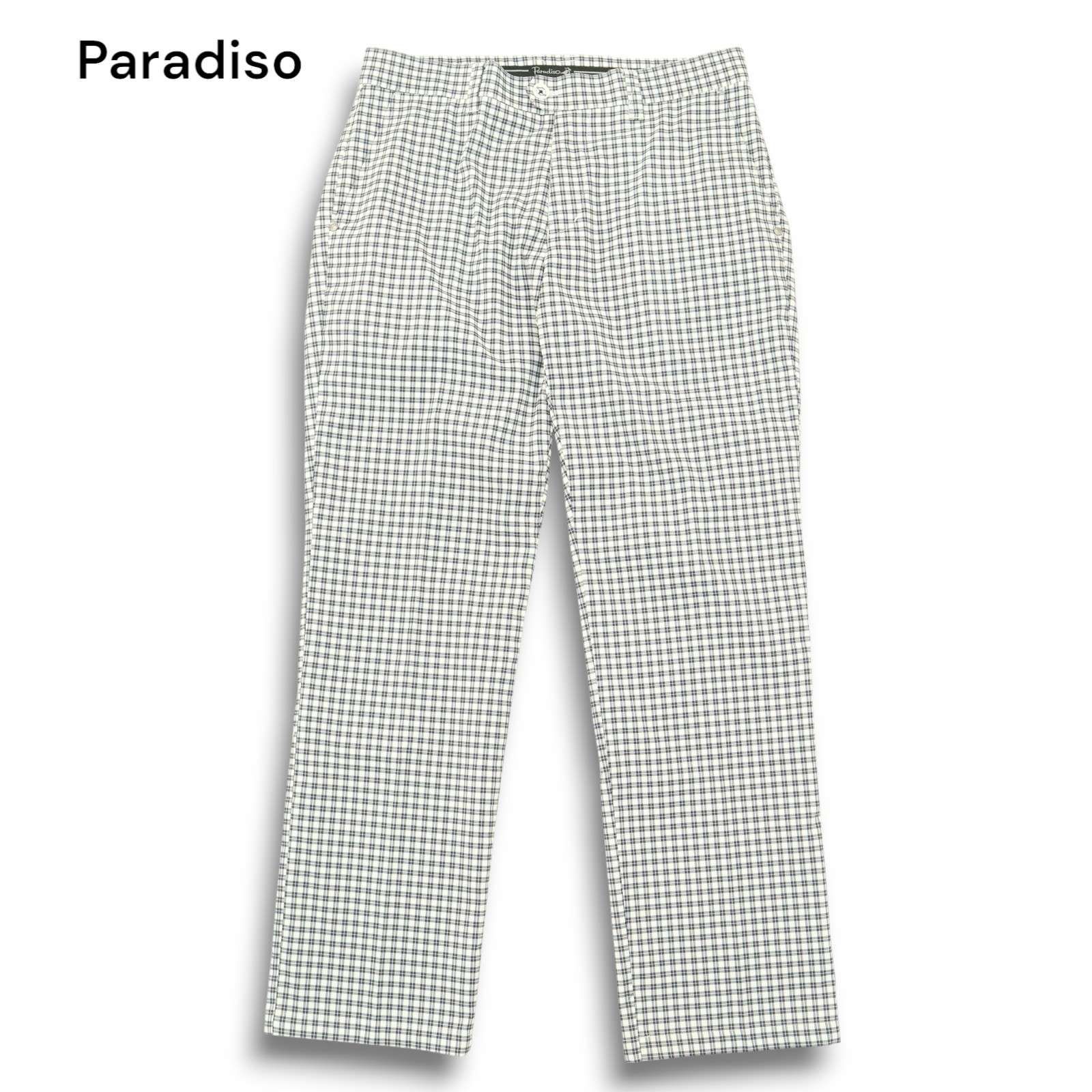 Paradiso パラディーゾ ゴルフ 春夏 ストレッチ☆ チェック柄