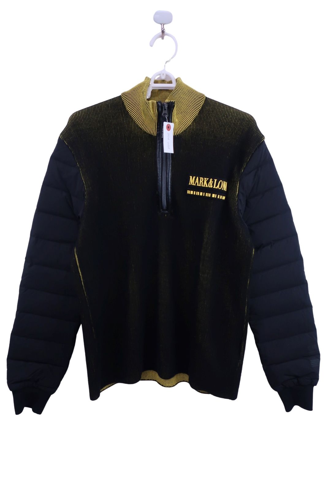 美品】MARK&LONA(マークアンドロナ) ハーフジップトレーナー 黒黄色