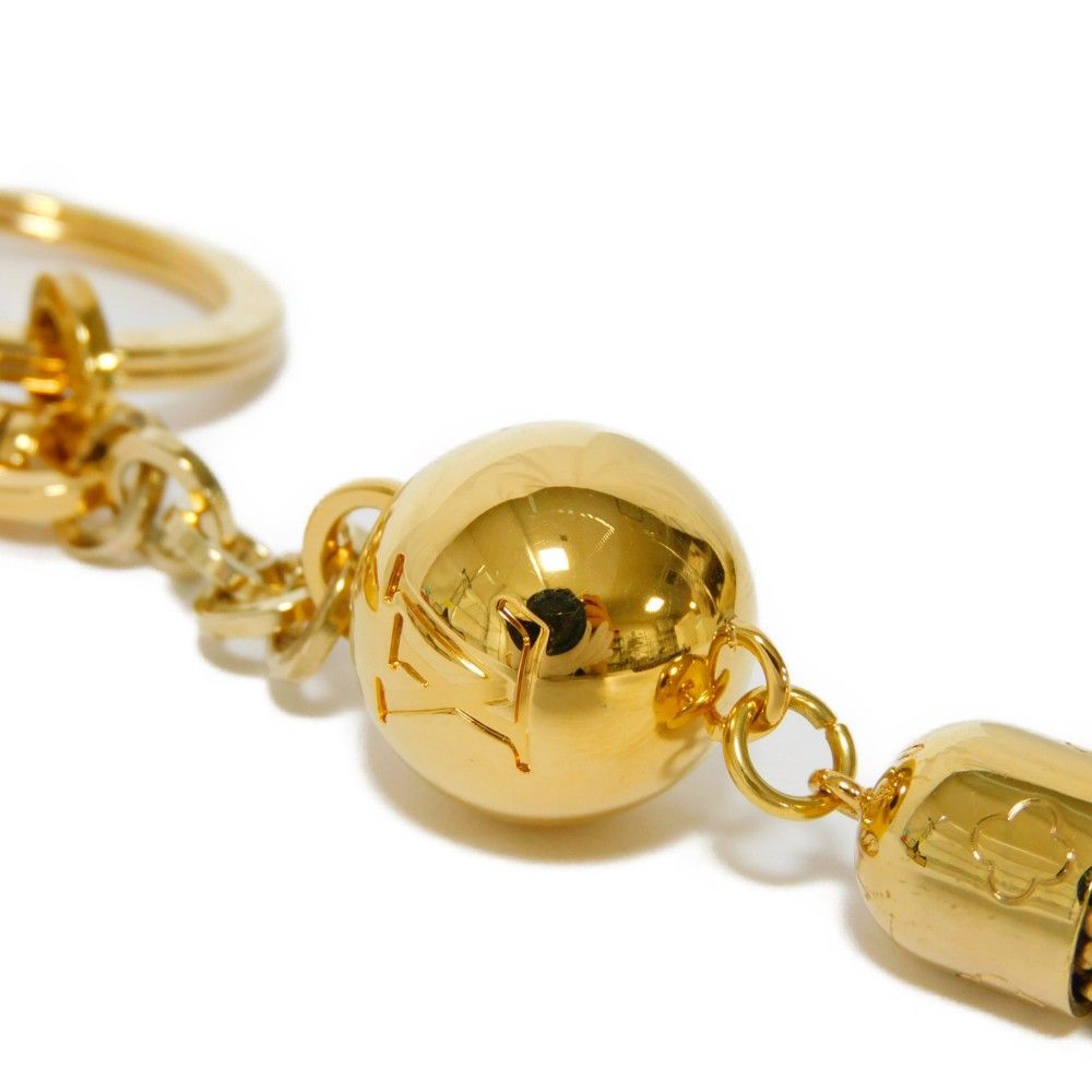 LOUIS VUITTON ゴールド タッセル キーリング キーホルダー LOUIS