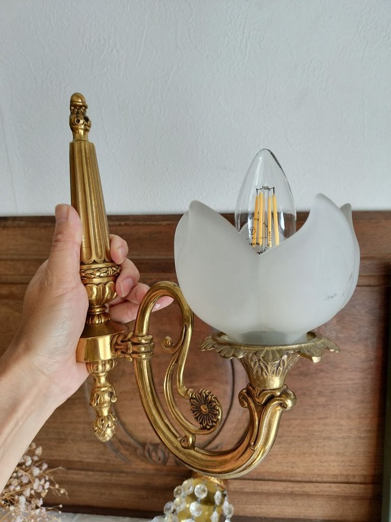 ランプ ガラスシェード付き