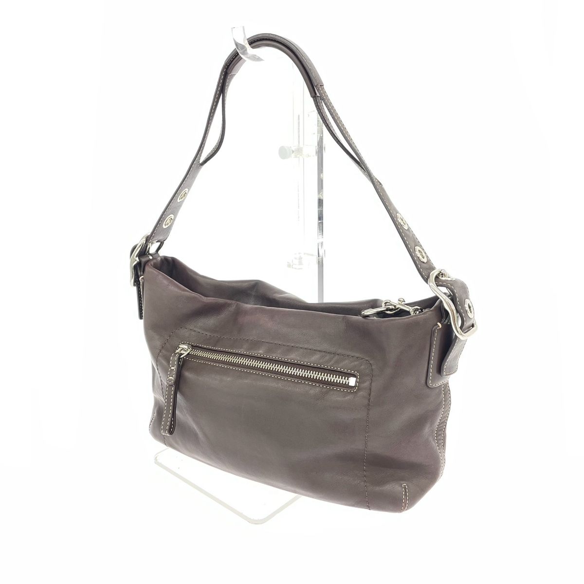 公式 正規品 COACH ワンショルダーバッグ レザー タッセル F01417