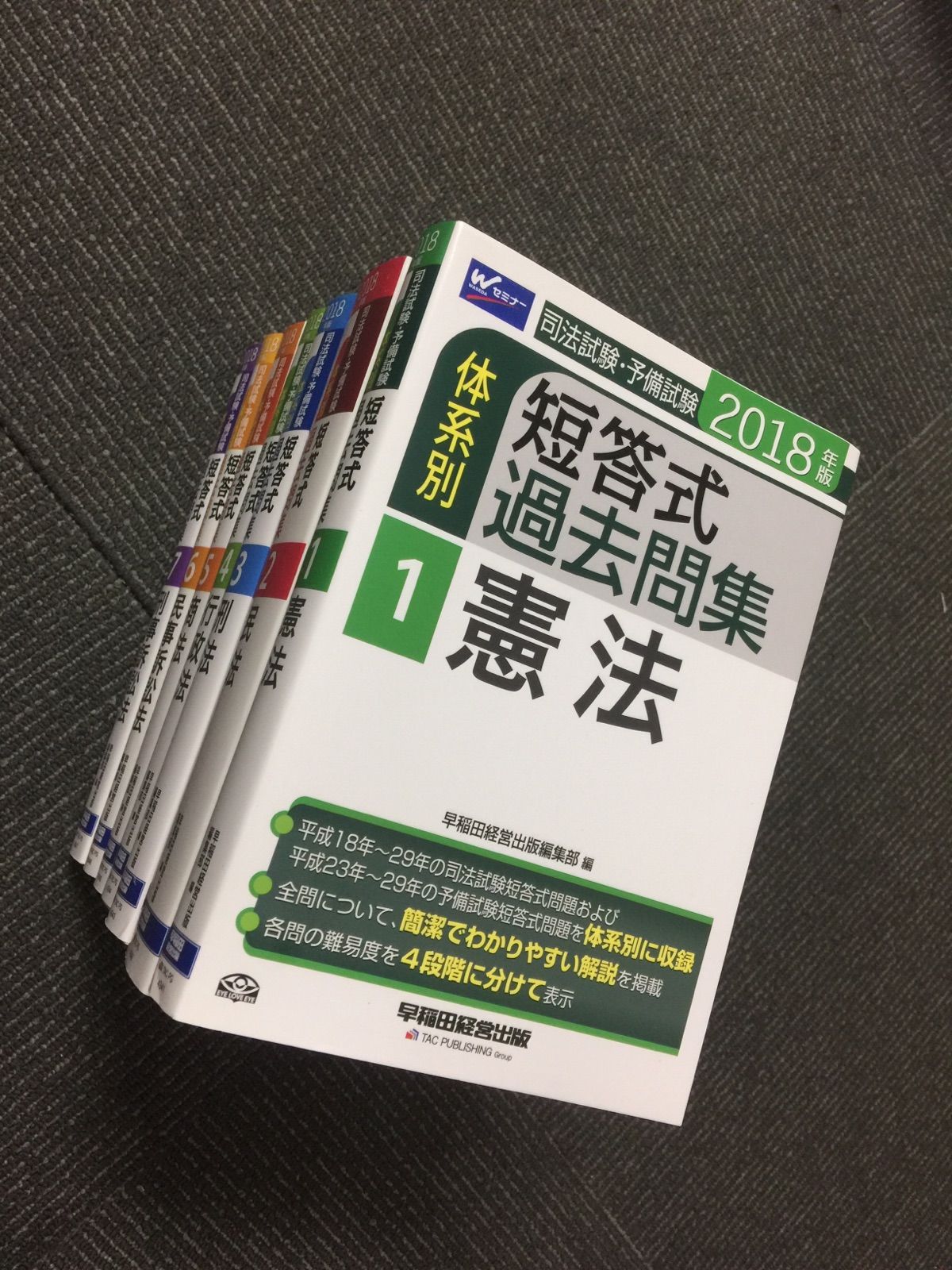 早稲田セミナー 司法試験 予備試験 短答過去問 体系別