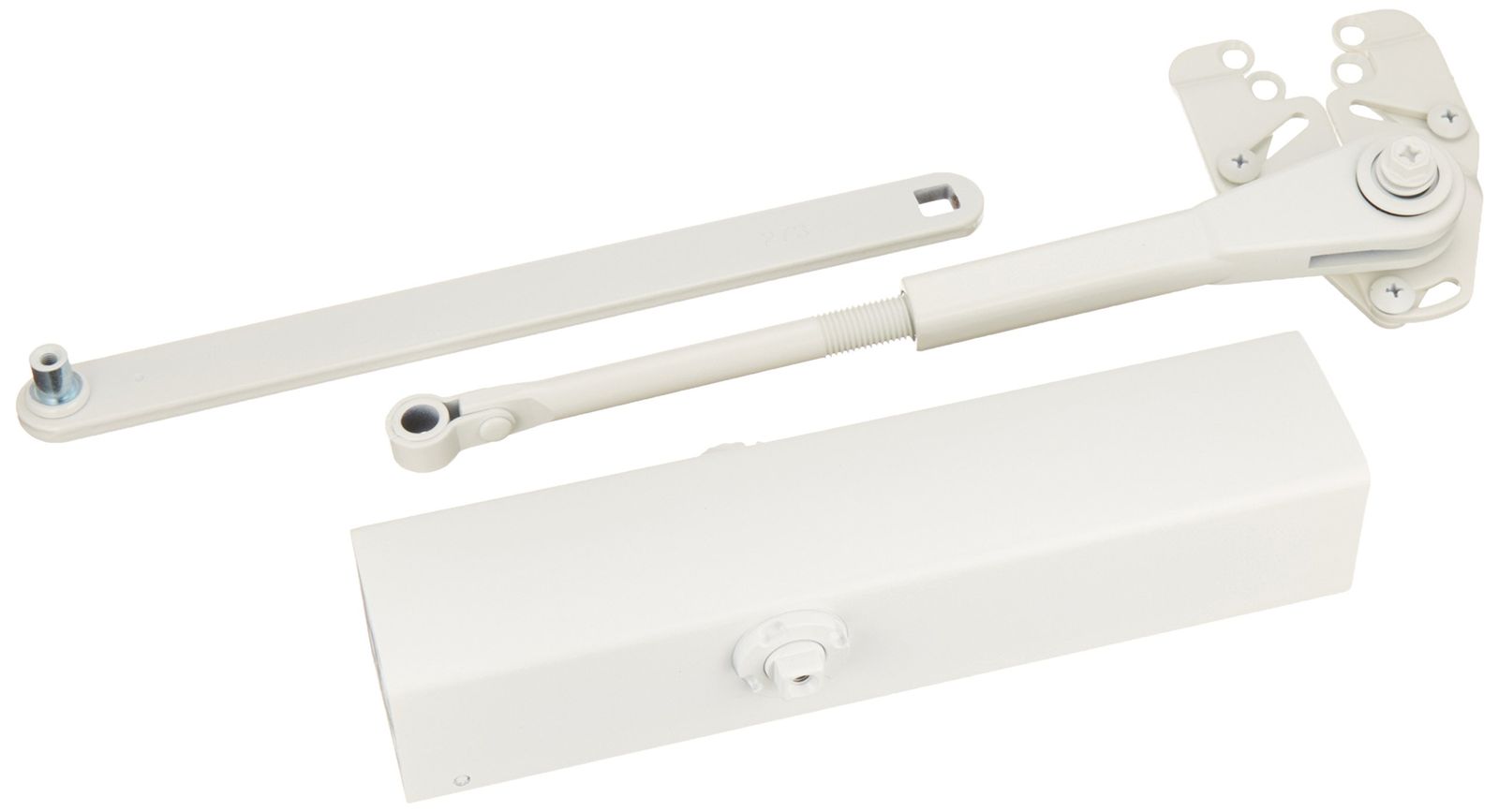 リョービ 取替用ドアクローザー パラレル型 ストップ機能付き ホワイト S-202P WH