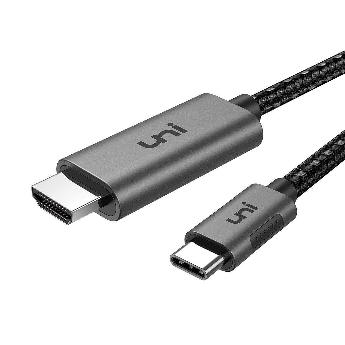 uni Type C HDMI 変換ケーブル [4K/60Hz Thunderbolt3] USB C MacBook Pro/Air iPad Pro 2018他 1.8m 