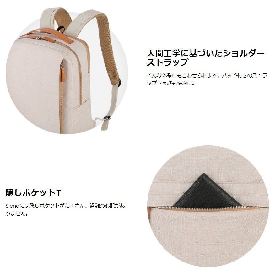 新品/未使用☆Nordace Siena 軽量デイリーリュック☆バック