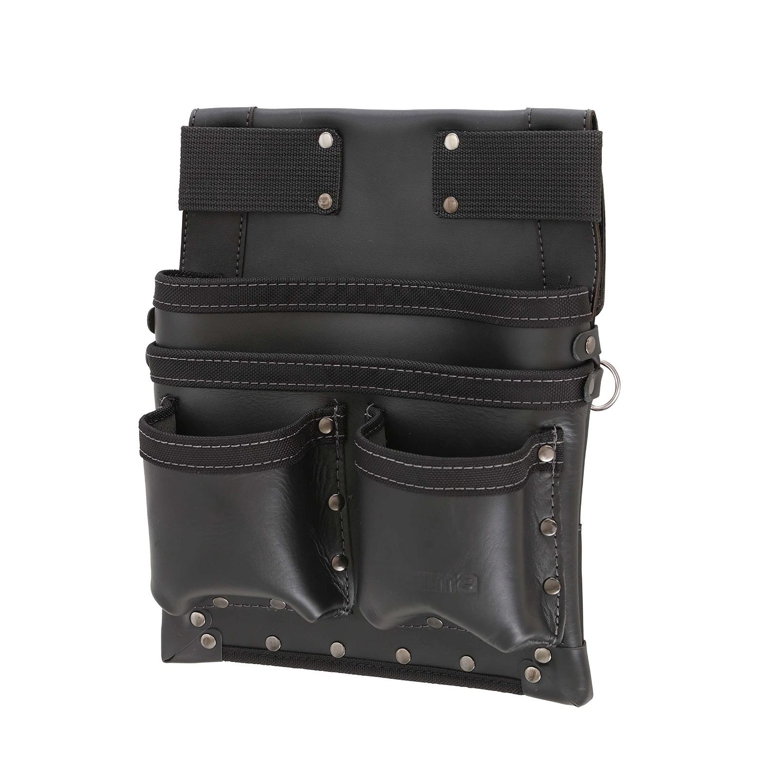 Style 釘袋_PatternName 本革_Size 3段 大 タジマ セフシステム 着脱式腰袋 ツインフック 本革 釘袋3段大 堅牢でしなやかな上質なレザー 牛本革 SFKBK-KG3L2H 着脱楽々 ベルトに後から装着 腰道具の組み換えが簡単 使う道