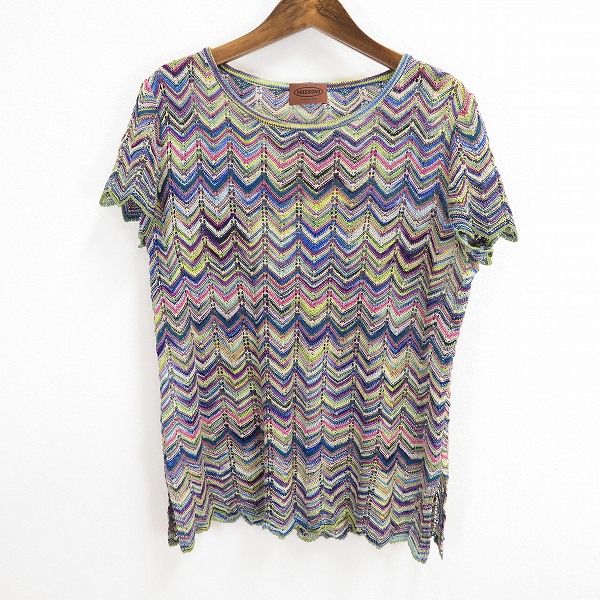 MISSONI 半袖ニット マルチカラー　129600円の品 MISSONI 半袖ニット マルチカラー 129600円の品 MISSONI 半袖