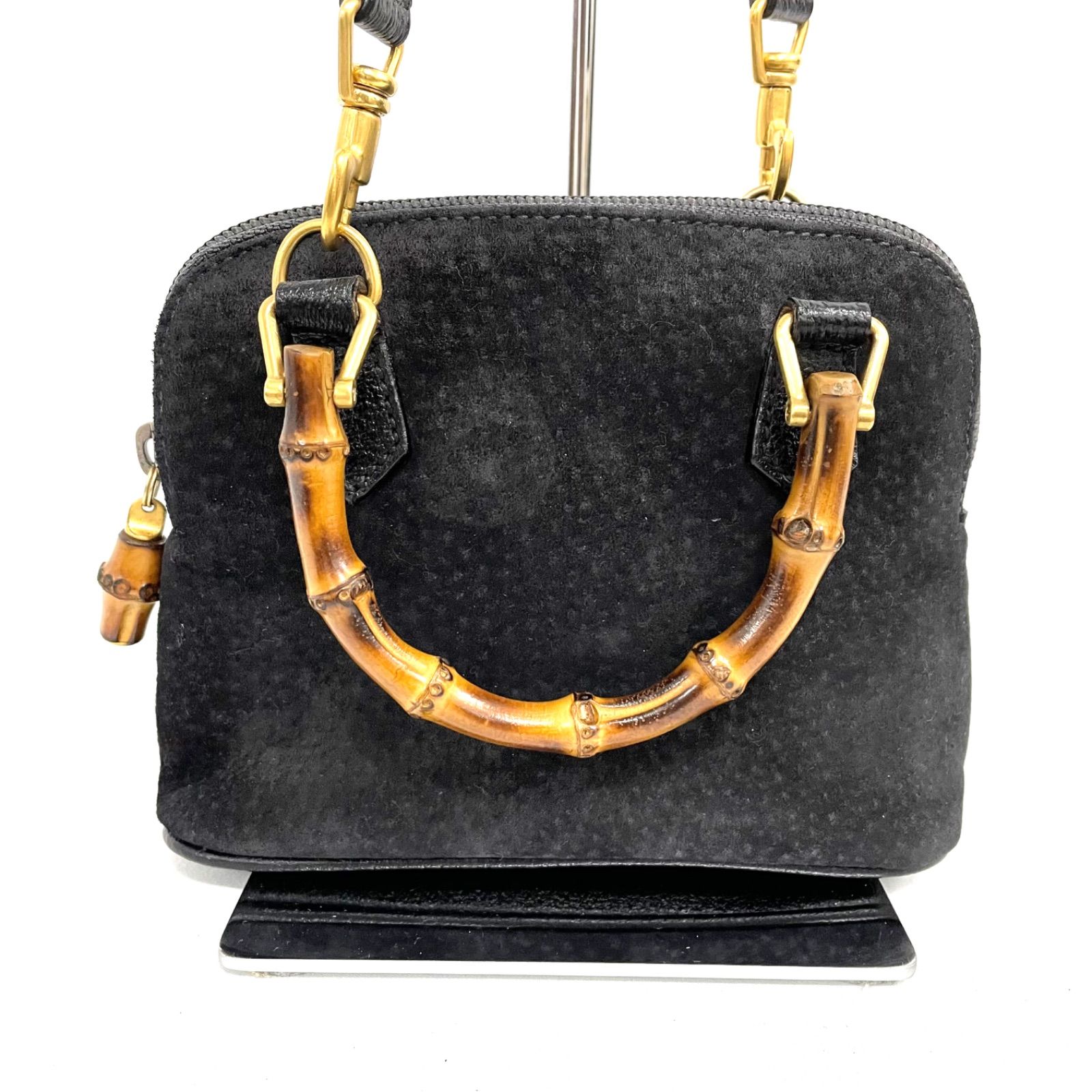 極美品✨GUCCI グッチ バンブー 2way スエード ショルダーバッグ GUCCI グッチ バンブー スエード ショルダーバッグ ハンドバッグ