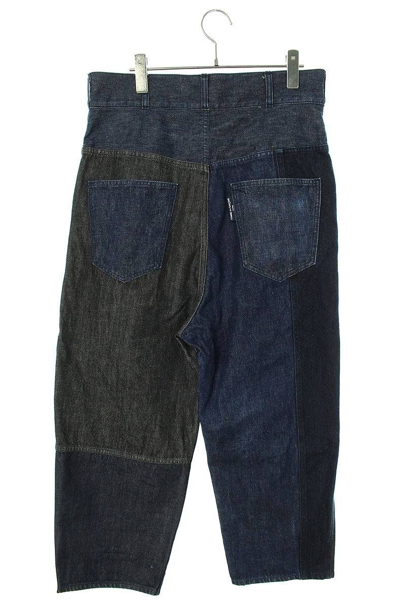 コムデギャルソンオム 21AW HH-P012 AD2021パッチワークタックデニム