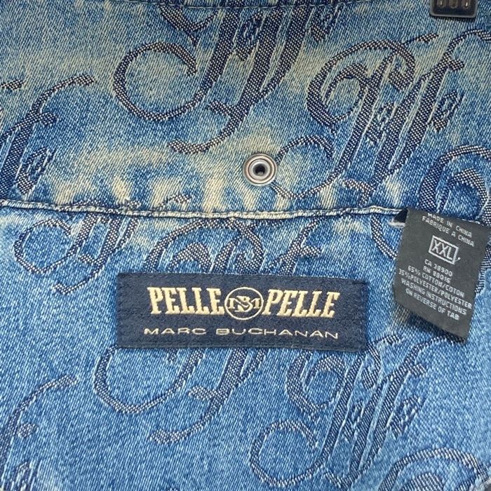 ☆PELLE PELLE ペレペレ ジャカード ジップアップ デニムパーカー