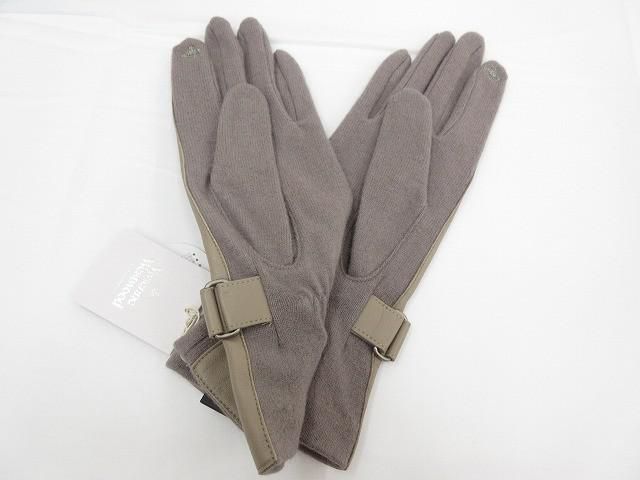 【ュ】　ヴィヴィアンウエストウッド　手袋　羊革　オーブ　チャーム　ボルドー Vivienne Westwood(ヴィヴィアンウエストウッド) 手袋