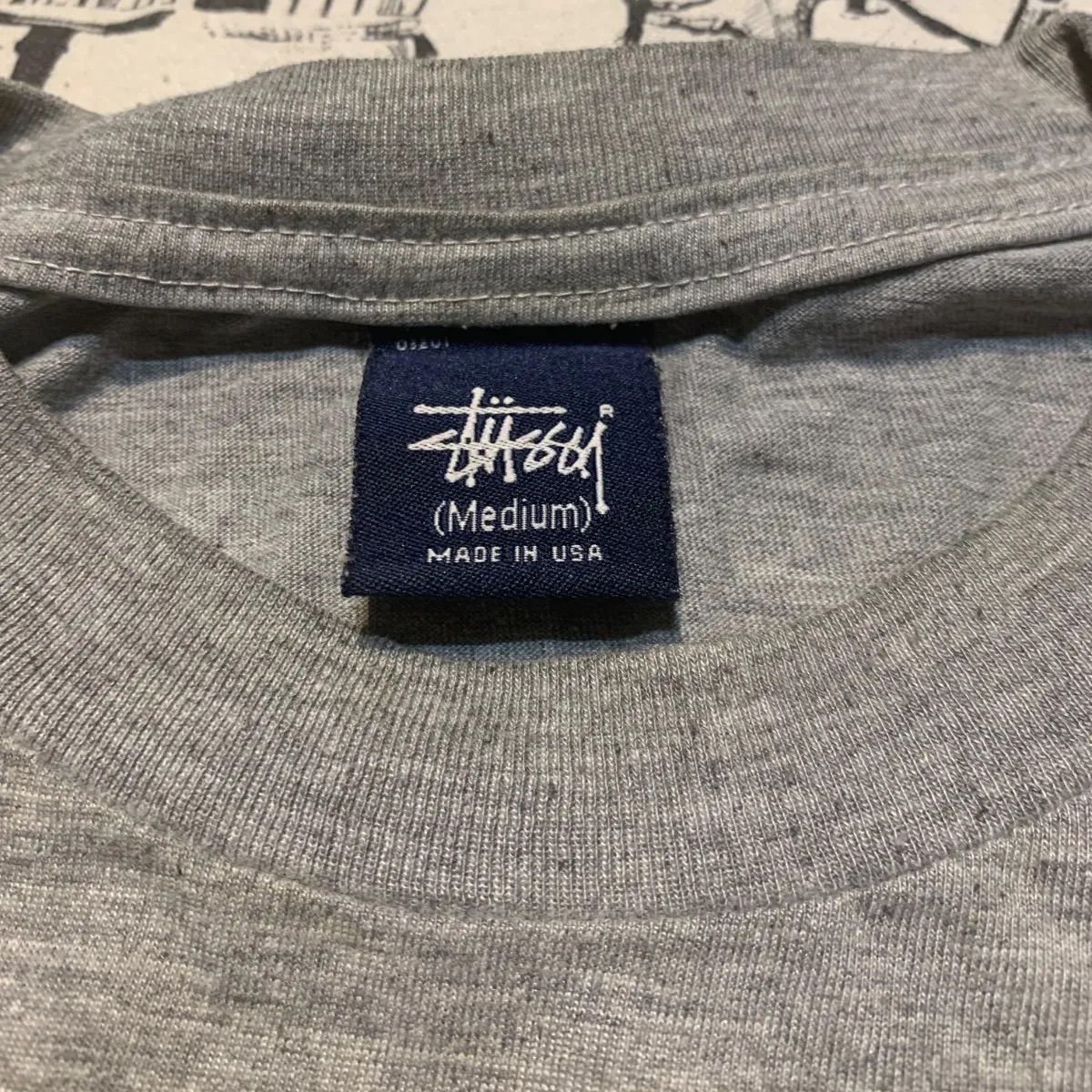 NO.12 90s OLD STUSSY 紺タグ BIG LOGO TEE M ビッグロゴTシャツ