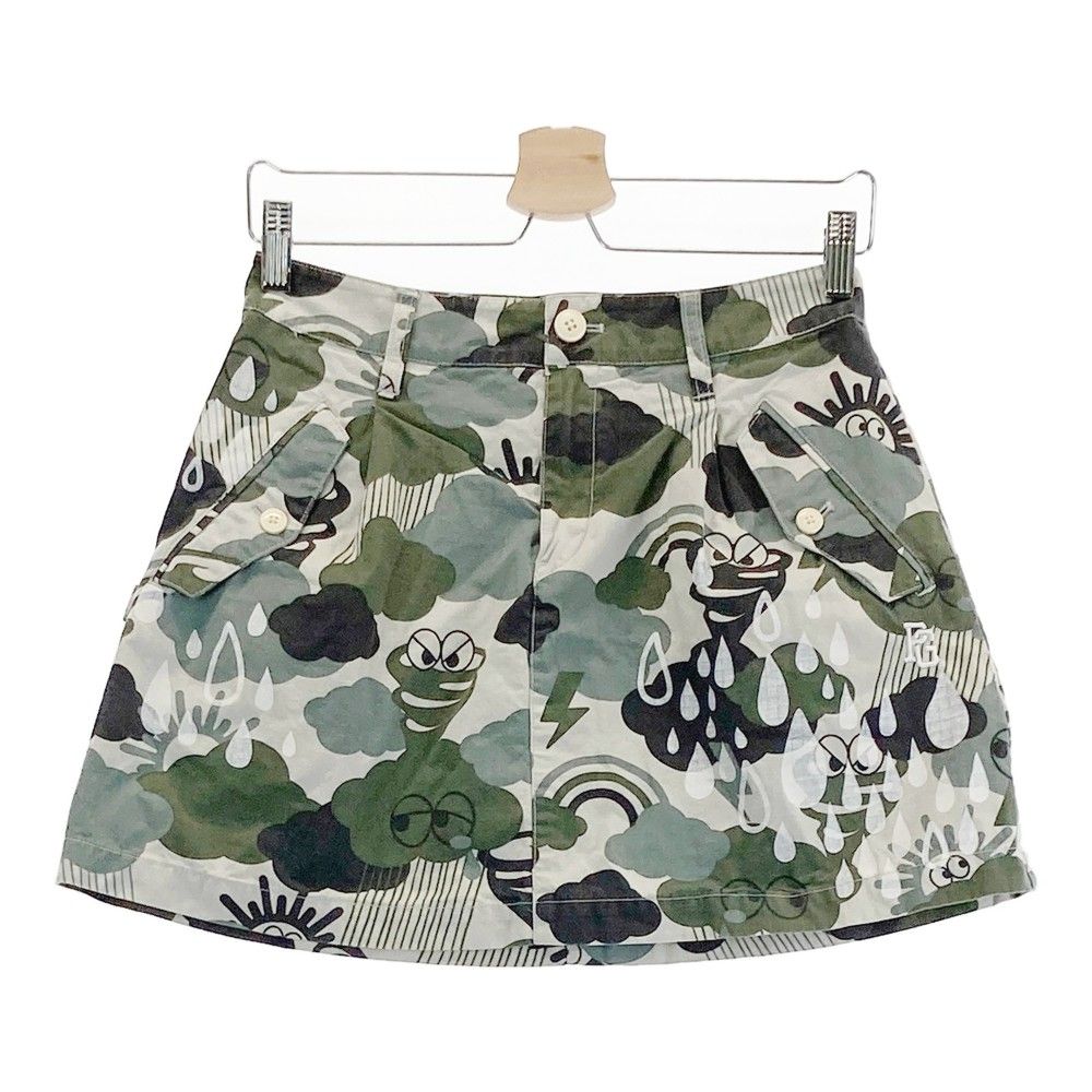 【新品、未使用】パーリーゲイツ  スカート　レディース　サイズ：０（Ｓ） サイズ：0 PEARLY GATES パーリーゲイツ スカート ロゴ刺繍 総柄