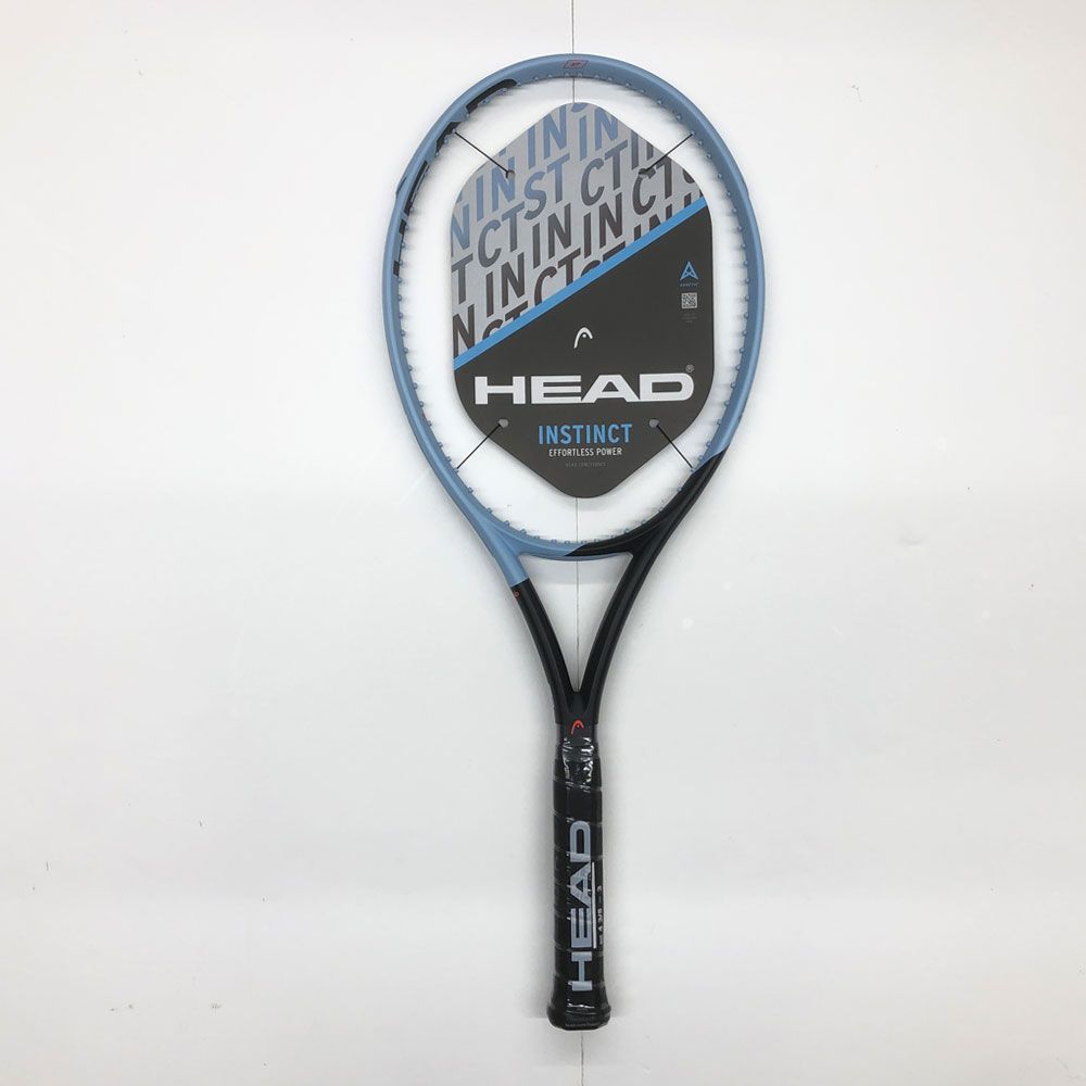 【訳アリ・新品・未使用】【美品】ヘッド(HEAD) 2025 Instinct MP インスティンクト ミッドプラス (300g) 海外正規品 硬式テニスラケット 232005 ライトブルー フレームのみ G2(4_1／4)