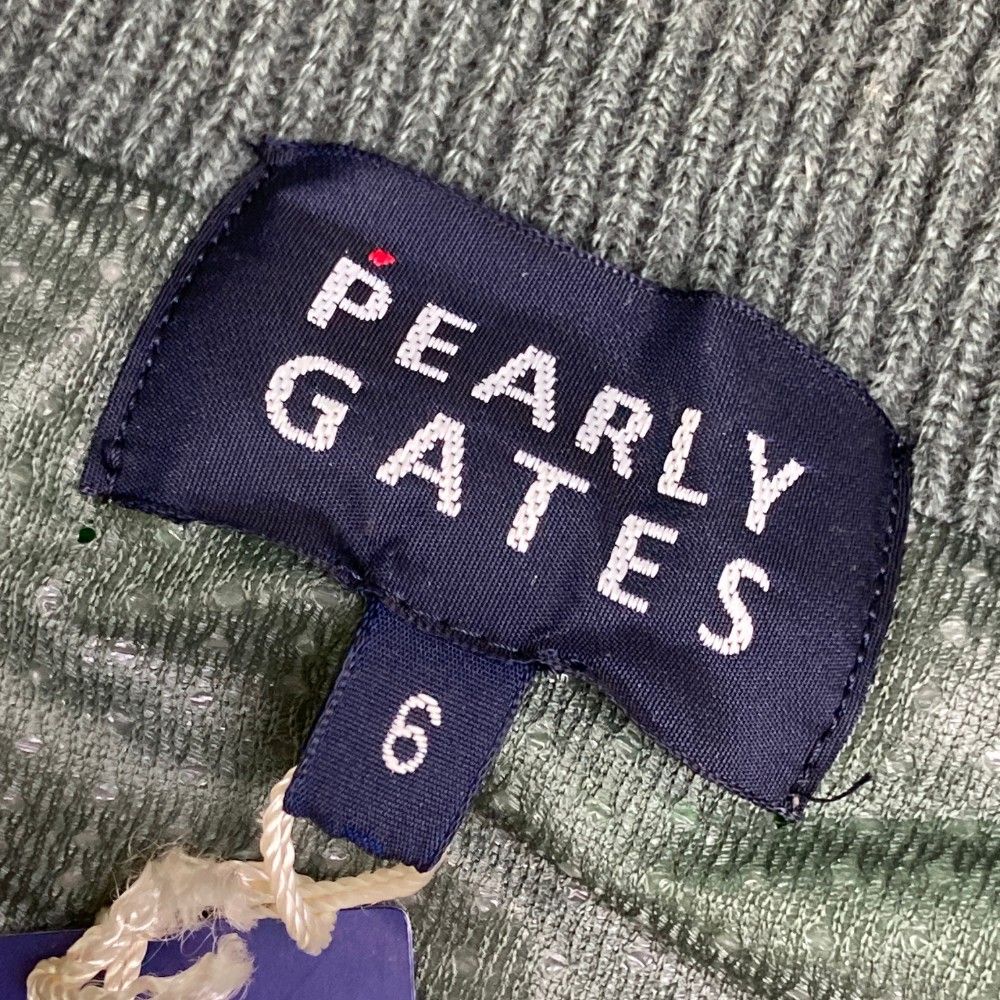 サイズ：6 PEARLY GATES パーリーゲイツ ニットジャケット ボーダー柄