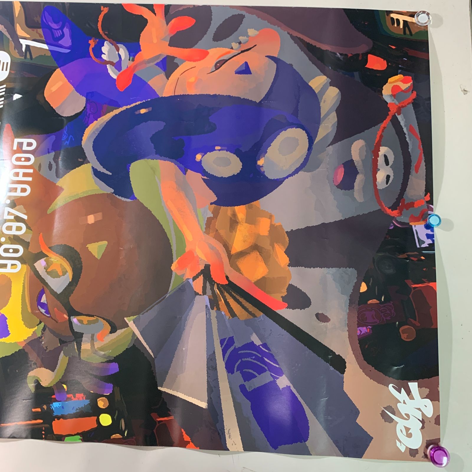 むつ30-072507】バンカライブ告知ポスター 「CD Splatoon3