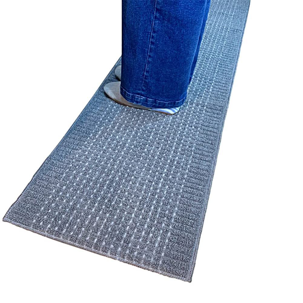 【特価商品】Color】 (45×240 【CoCo CubeDot おしゃれ 洗える グレー) 日本製 45×240 キッチンマット