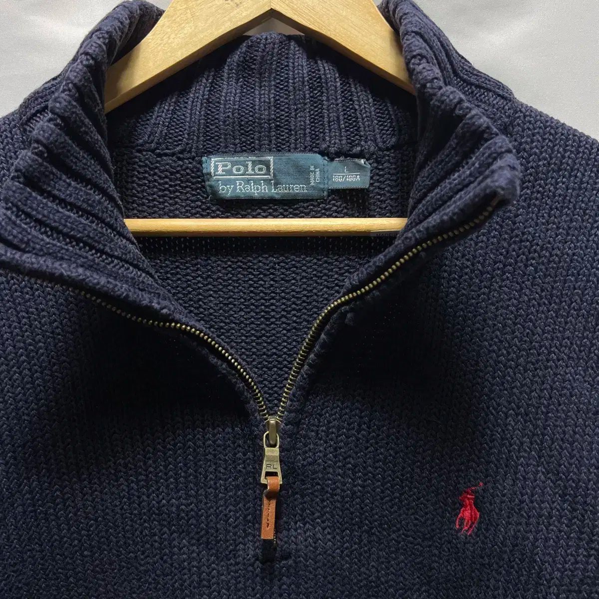 純正品/ L ポロ Ralph Lauren(ラルフローレン) ネイビー ニット