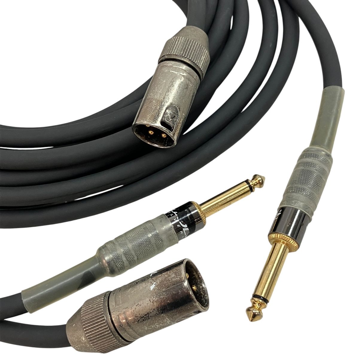 ZAOLLA SILVERLINE XLR オス モノラル オーディオ ケーブル 2本