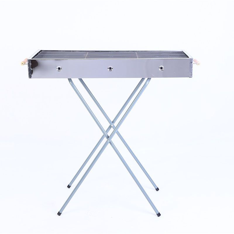 アウトドア便携不锈鋼バーベキューグリル ミニ折りたたみ式BBQグリル 焼肉コンロ 773080cm