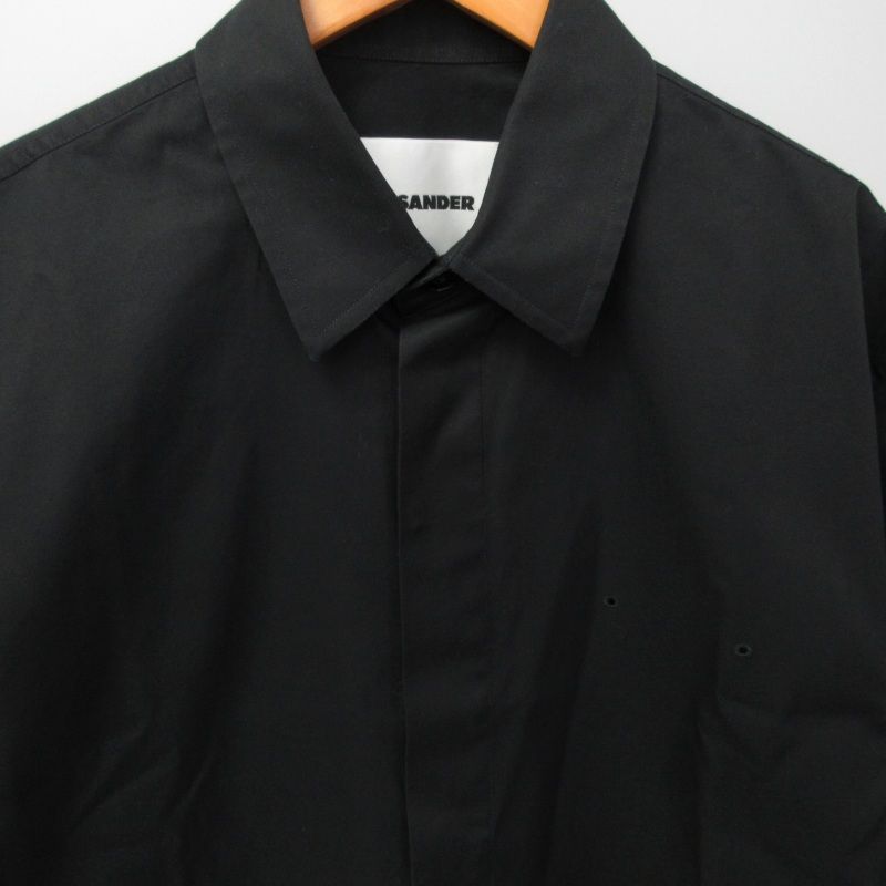 ジルサンダー JIL SANDER 美品 21SS 比翼シャツ 半袖 ベンチレーション 