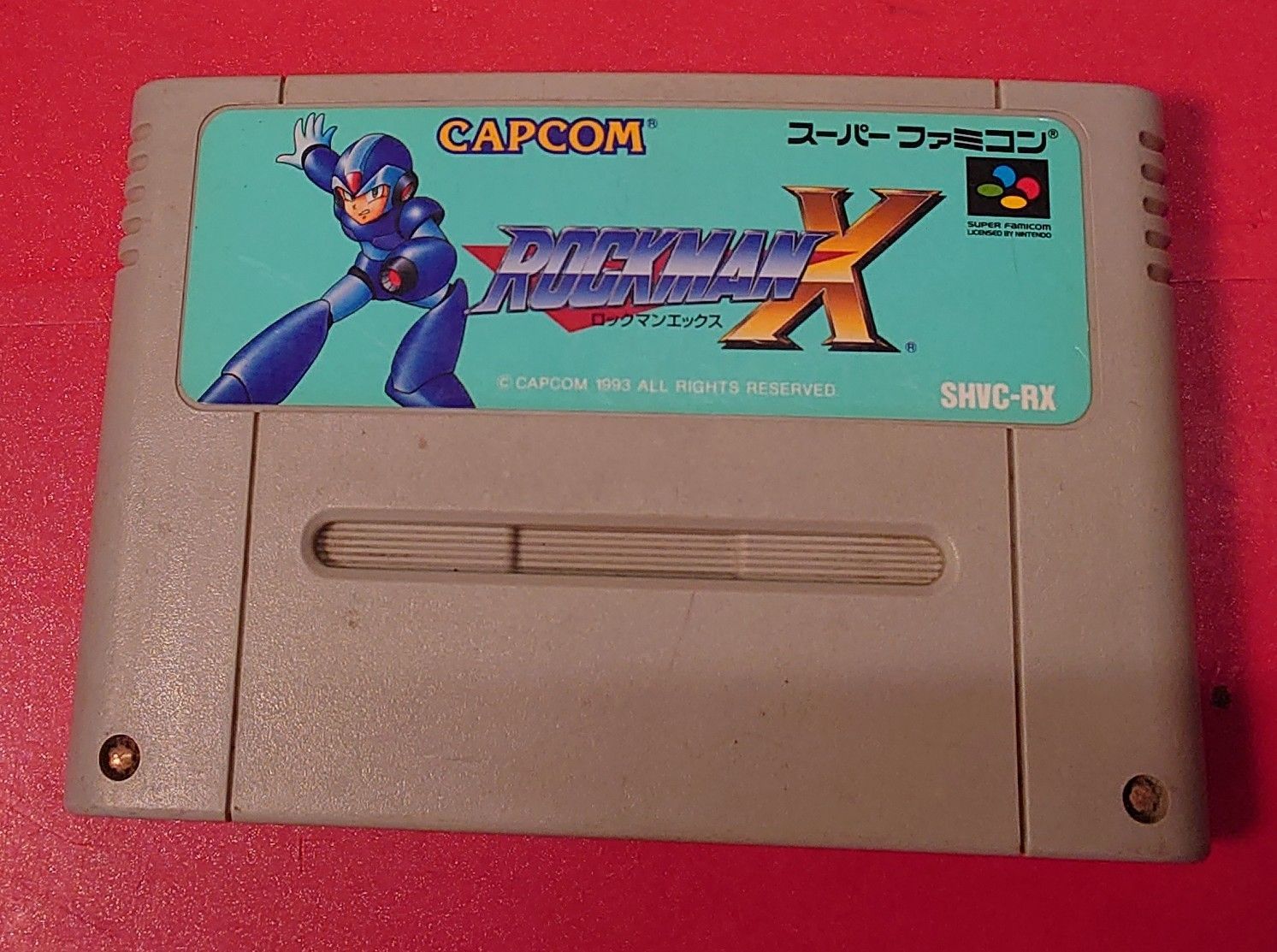 ロックマンX スーパーファミコンソフト 動作品 ロックマンX（スーパーファミコンソフト） 箱説付き SFC