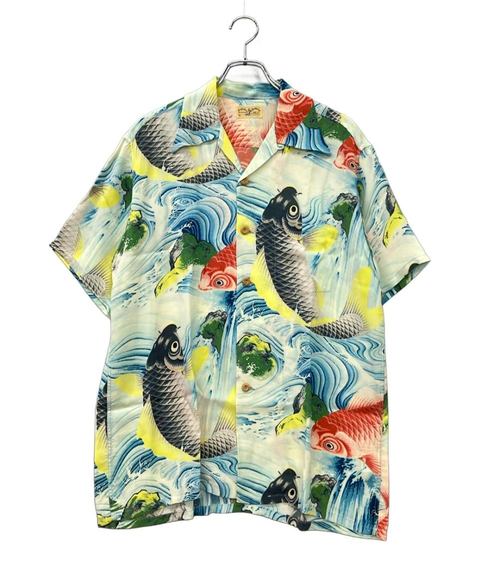 サンサーフ アロハシャツ Special Edition KOI NO TAKINOBORI SS35067 メンズ SIZE L SUN SURF