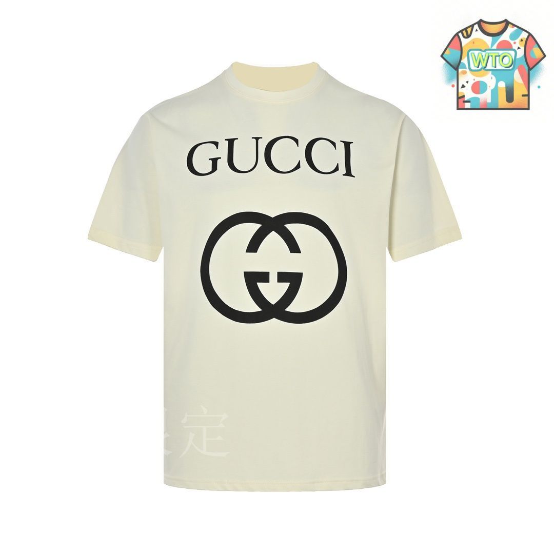 今日特価】Gucci クラシック Interlocking G プリント T シャツ