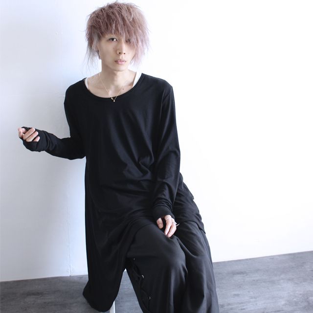 アシンメトリードレープワンピース