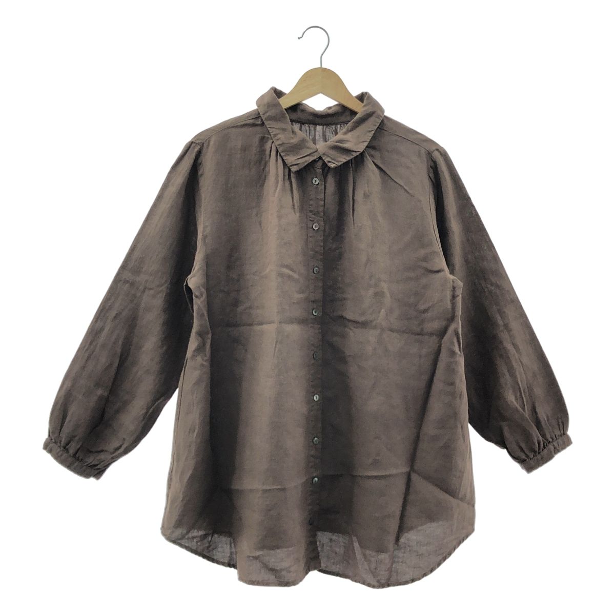 美品】 nest robe / ネストローブ | リネン 染め加工 ギャザー 