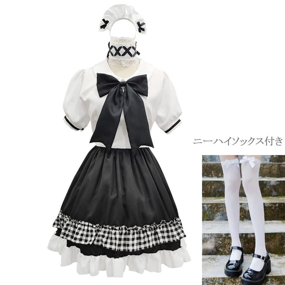 Amazon.co.jp: [YUEEI] メイド服 胸元開き ネコミミ セクシー