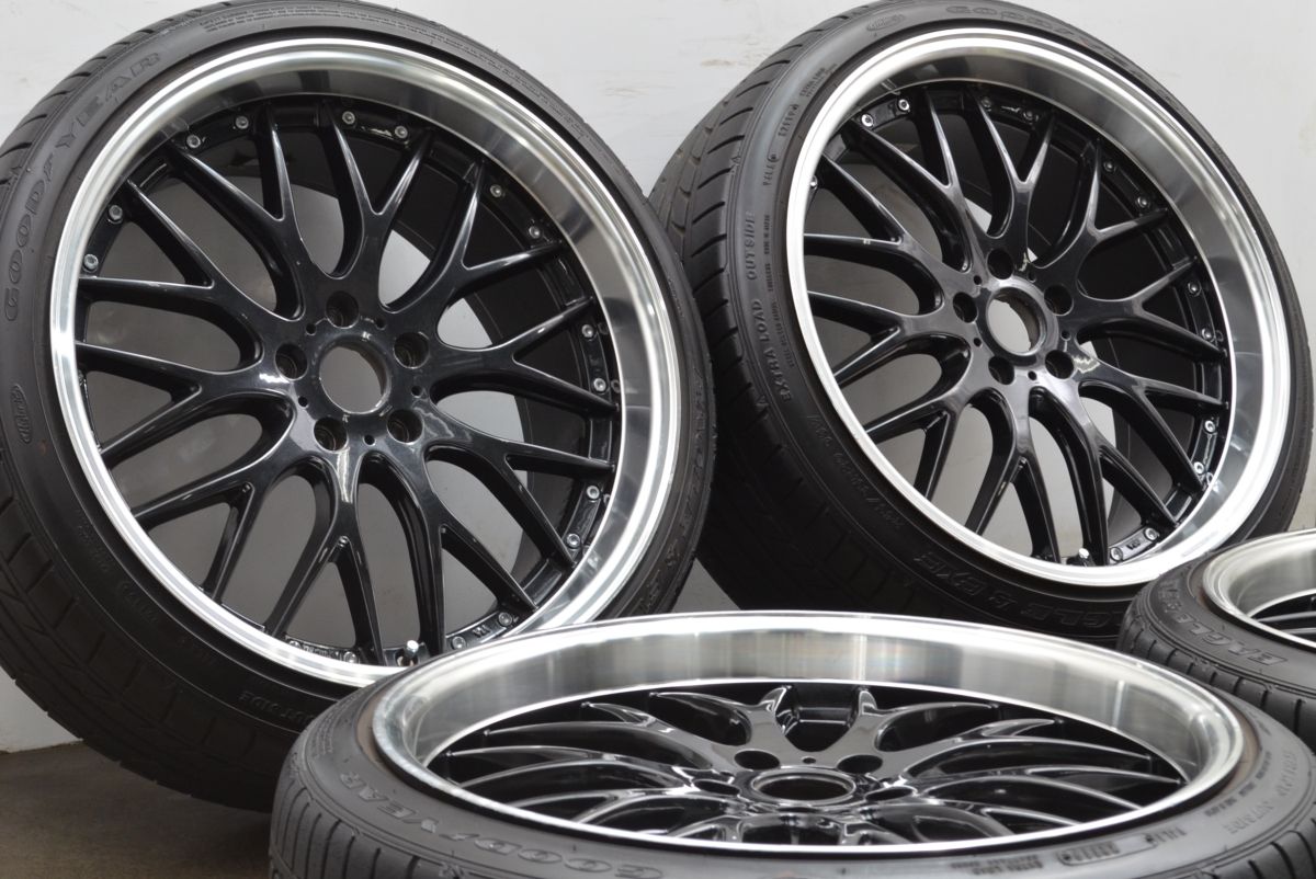 デザイン ロクサーニ 20in 9J 38 9.5J 40 PCD114.3 グッドイヤー 245 35R20 レクサス GS クラウン マークX スカイライン