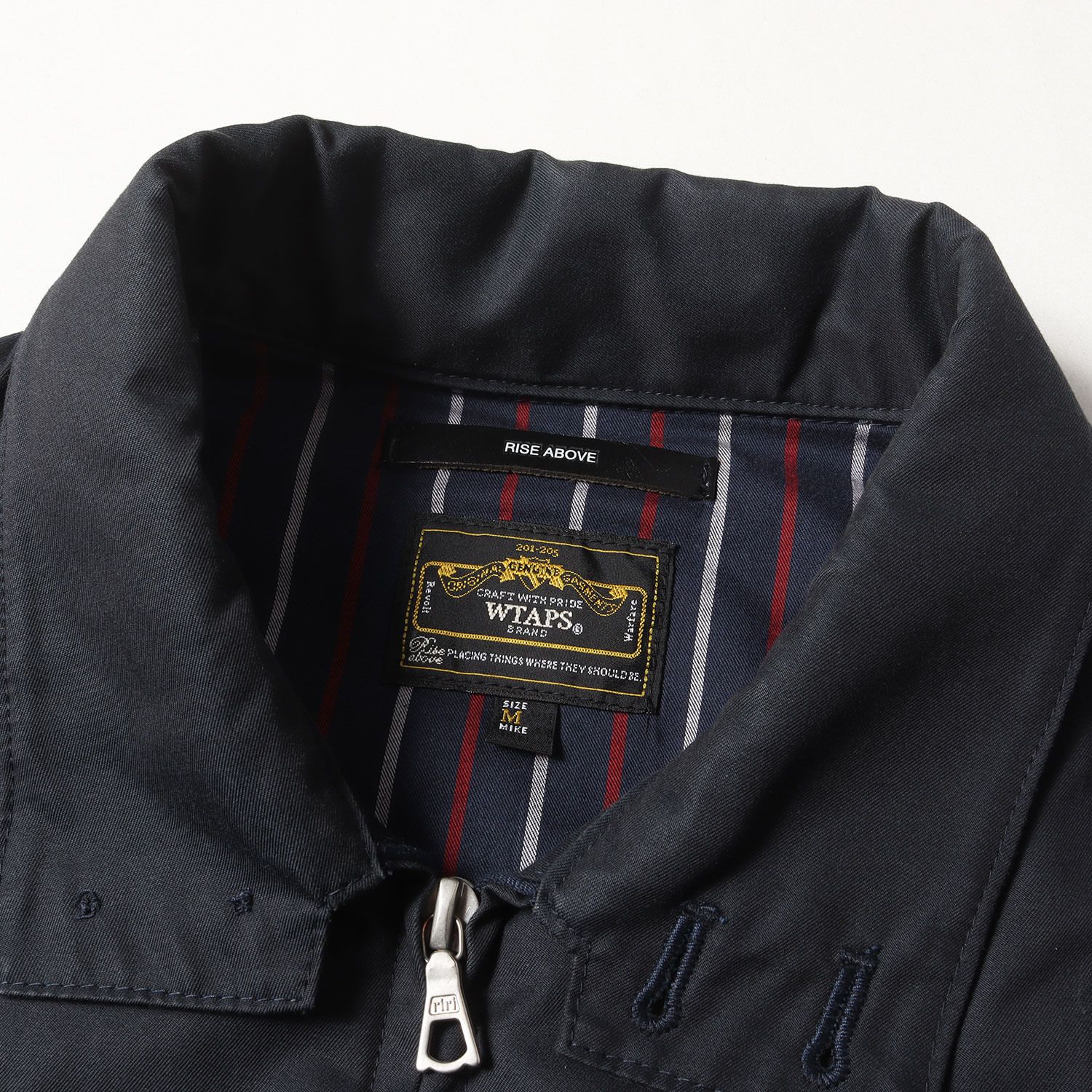 WTAPS ダブルタップス ジャケット サイズ:M 裏地ストライプ ハリントン 