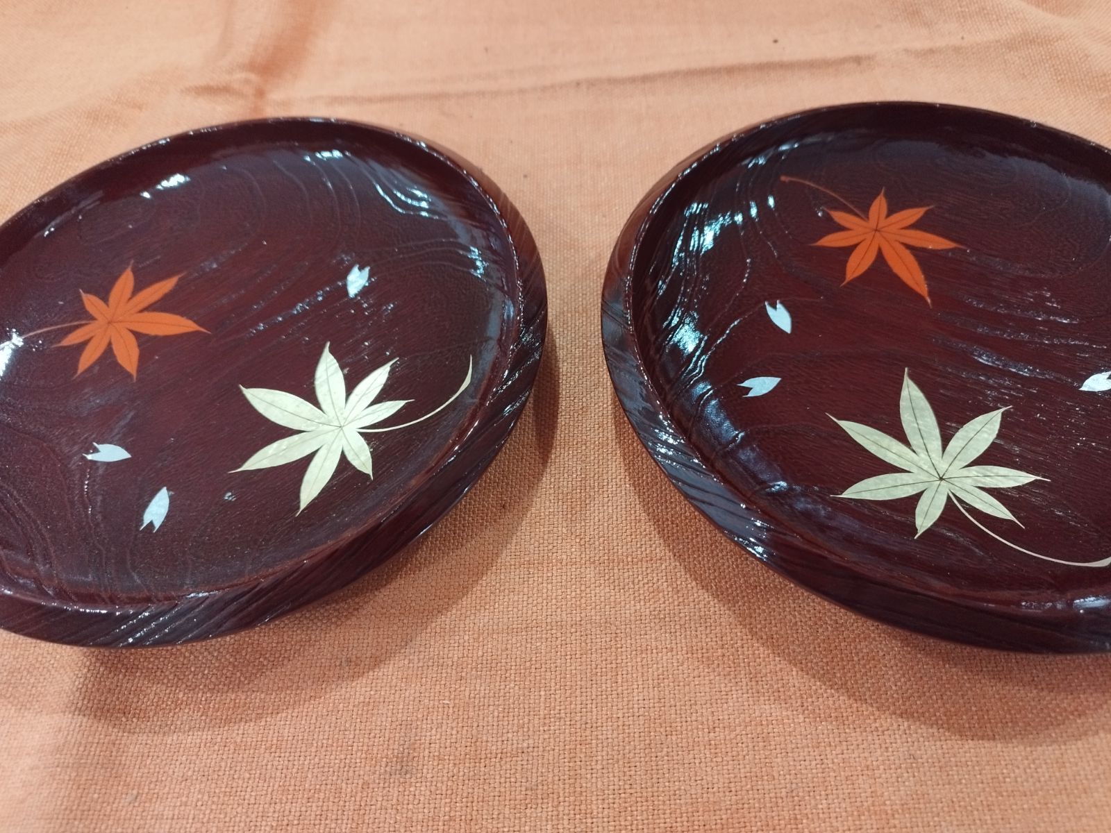 前端春斎 銘々皿 山中塗 漆器 蒔絵 三代目 伝統工芸 前端春斎 銘々皿 山中塗 漆器 蒔絵 三代目 伝統工芸