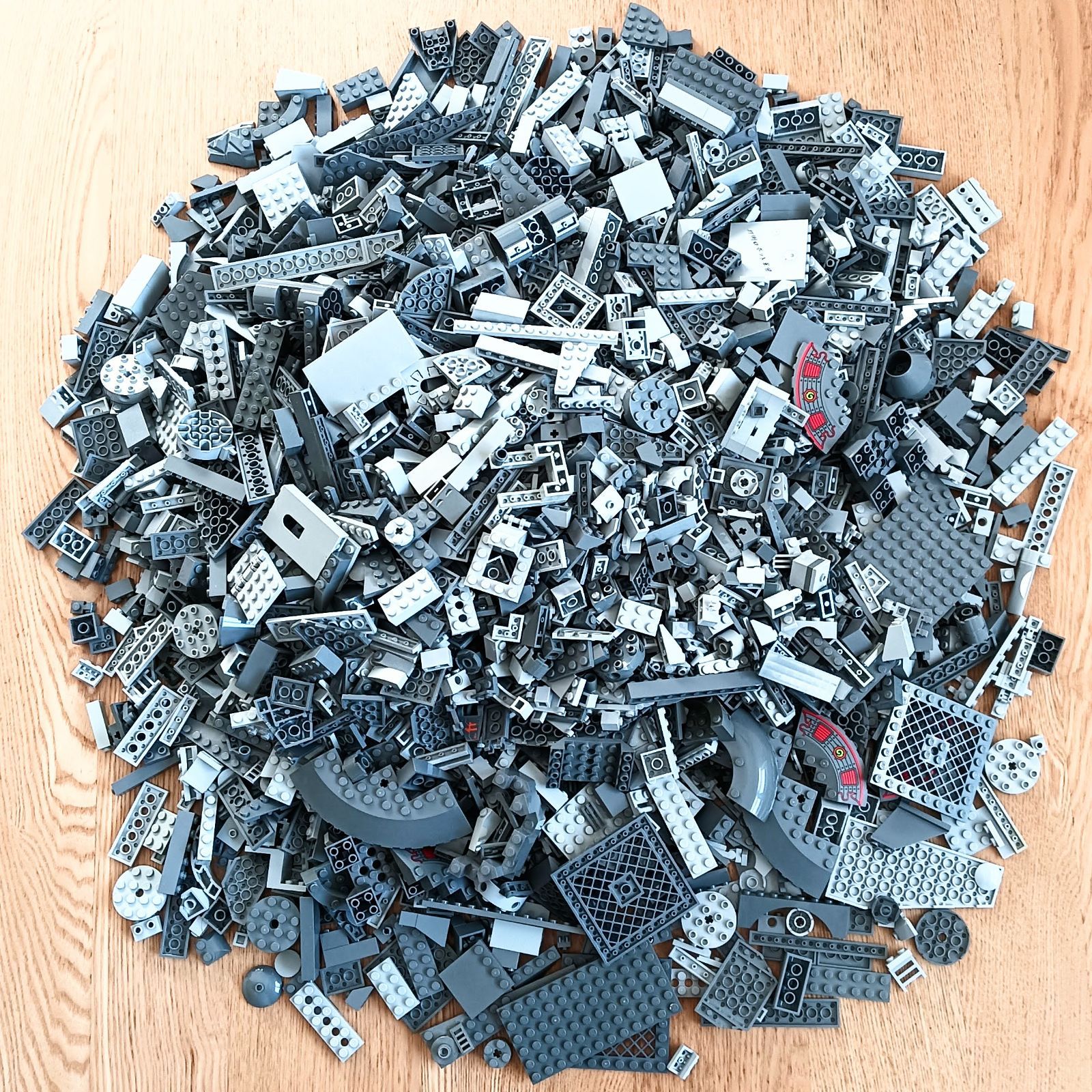 レゴ 正規品 中古 まとめ売り 3.8 ライトグレー・ダークグレー レゴブロック【管理番号：2318】