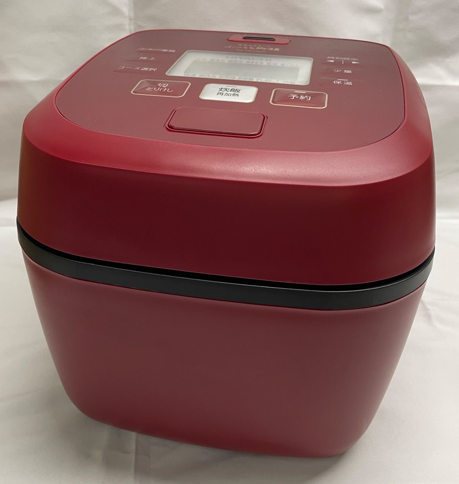 日立 IHジャー 炊飯器 圧力式 5.5合 製 RZ-TS106M レッド 本体 内釜キズあり 動作 済み ふっくら御膳 HITACHI