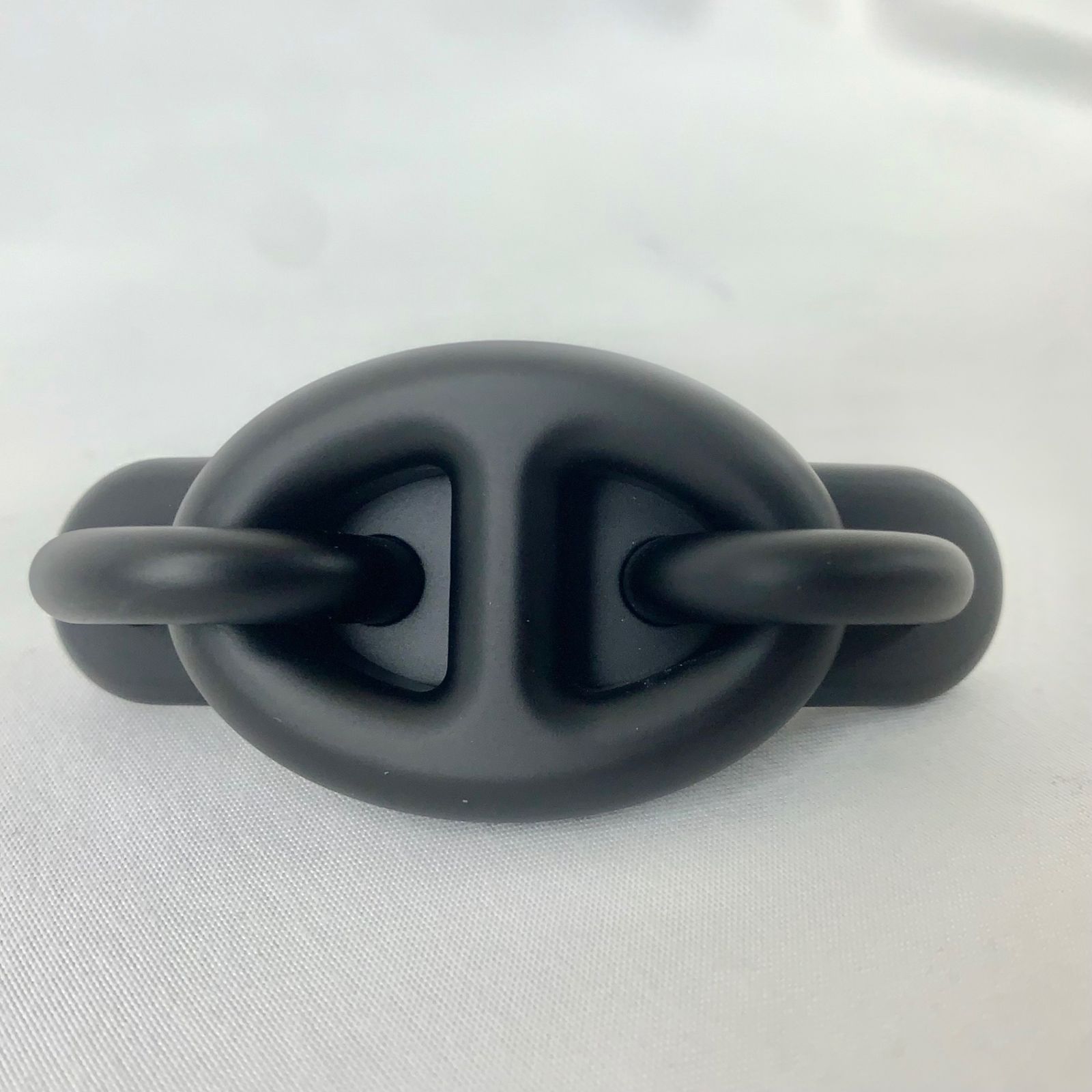 HERMES バレッタ トリ マイヨンPM ブラック シルバー金具