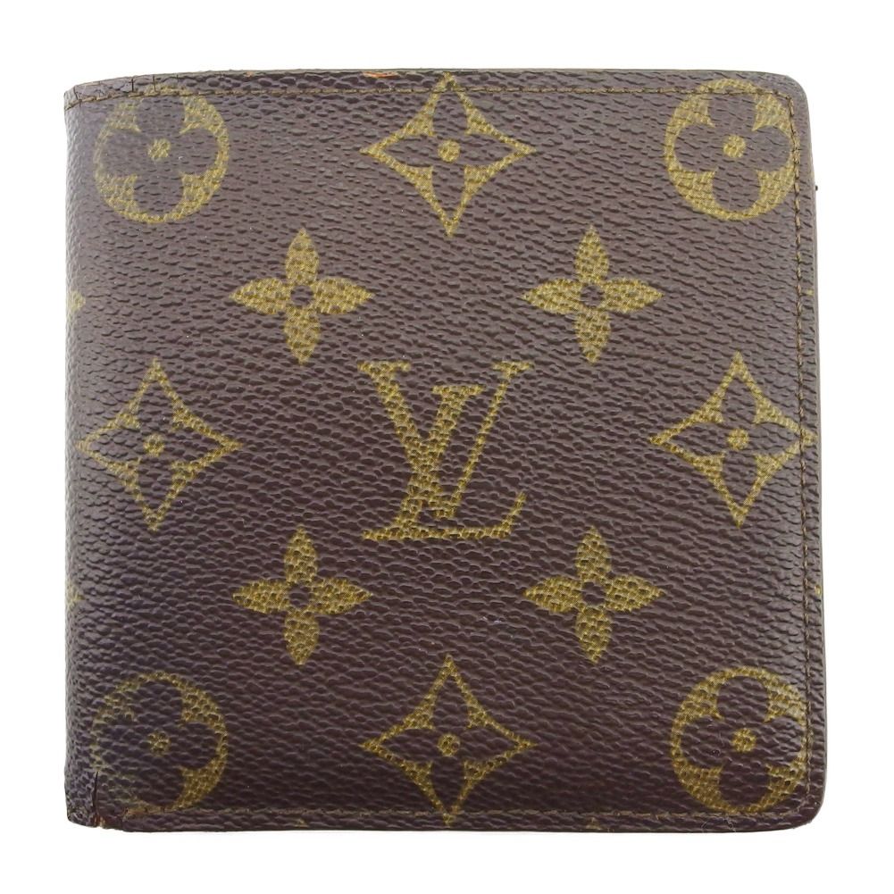 ルイ ヴィトン LOUIS VUITTON 二つ折り財布 モノグラム ポルトビエカルトクレディモネ ブラウン ベージュ モノグラムキャンバス レディース