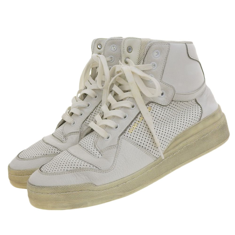 SAINT LAURENT PARIS3連ベルトスタッズスニーカー