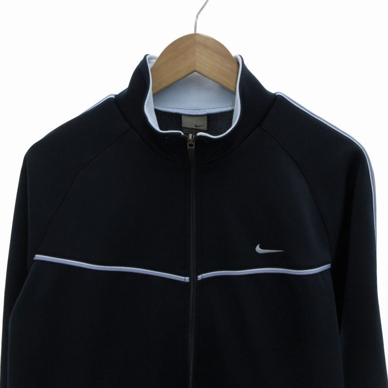 00s Nike ナイキ トラックジャケット L ネイビー - メルカリ