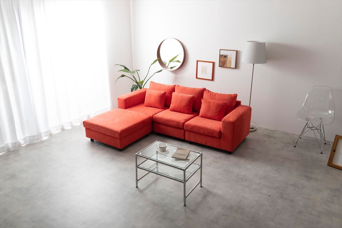 送料無料】Legeno 注文 コーナーソファ 天然木 Sバネ 1人掛け 送料無料