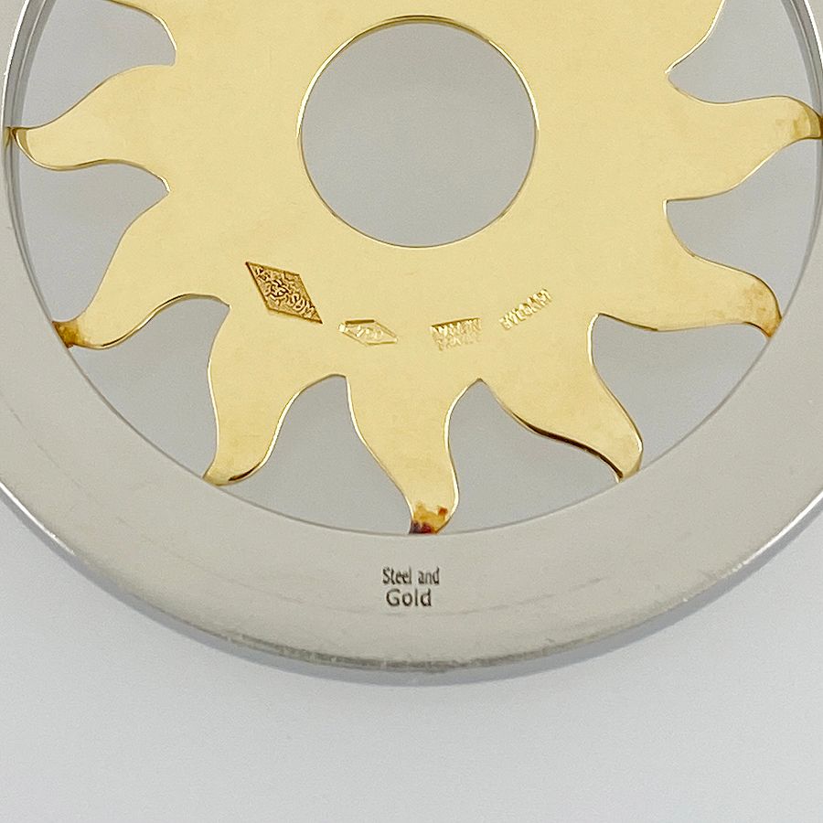 ブルガリ BVLGARI トンドサン ペンダントトップ K18YG SS ste【中古