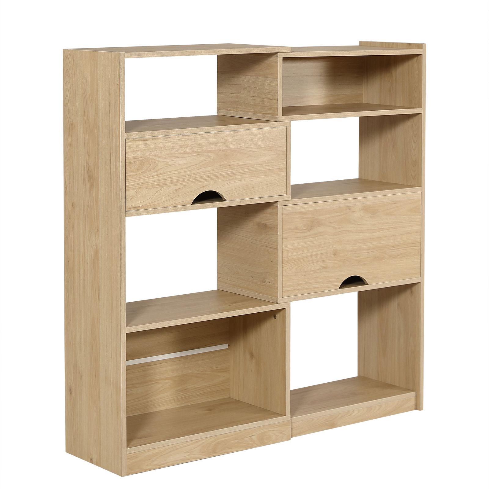 15%割 伸縮ラック オープンシェルフ リビング収納 薄型 木製 本棚 おしゃれ キャビネット シンプル おしゃれ リビング収納 キッチン収納 幅60～110cm 高さ116cm 奥行30cm 組立品