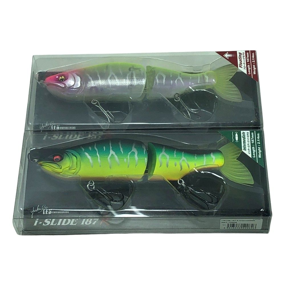 ΣΣMegabass メガバス ルアー I-SLIDE 187R GSTタイガーリアクション|マットタイガー 2個まとめ