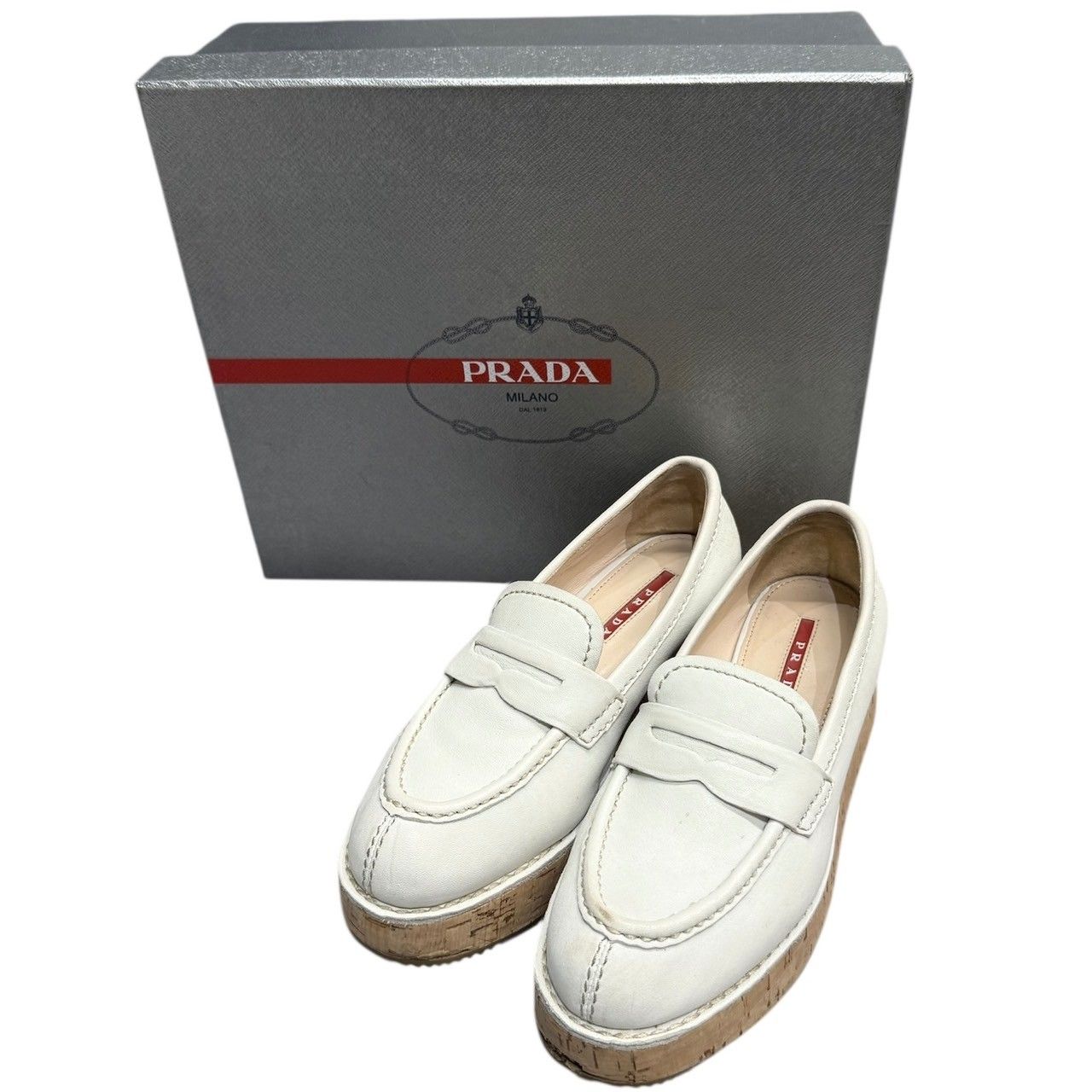 PRADA プラダ 厚底ローファー 3D563 14453 - メルカリ