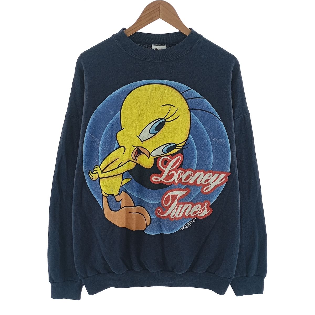 古着 90年代 TWEETY BIRD トゥイーティー キャラクタースウェットシャツ トレーナー USA製 メンズXL相当 ヴィンテージ/eaa403295