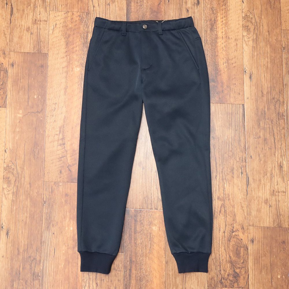 秋冬 Rosasen 76cm ニットジョガーパンツ 044-79014 裏フリース 保温 防風 撥水 ゴルフ 街着 カジュアル お洒落 メンズ 紳士 ロサーセン 紺 ネイビー mc197