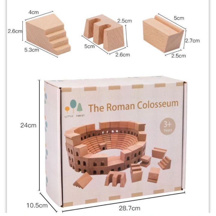 積み木　コロッセオ　コロシアム　イタリア　ローマン　お城　宮殿　建築物　知育玩具 積み木 コロッセオ コロシアム イタリア ローマン お城 宮殿